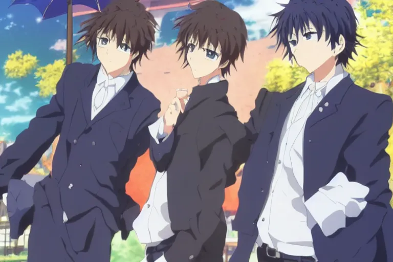 Image similar to Two handsome men, Kyoto Animation