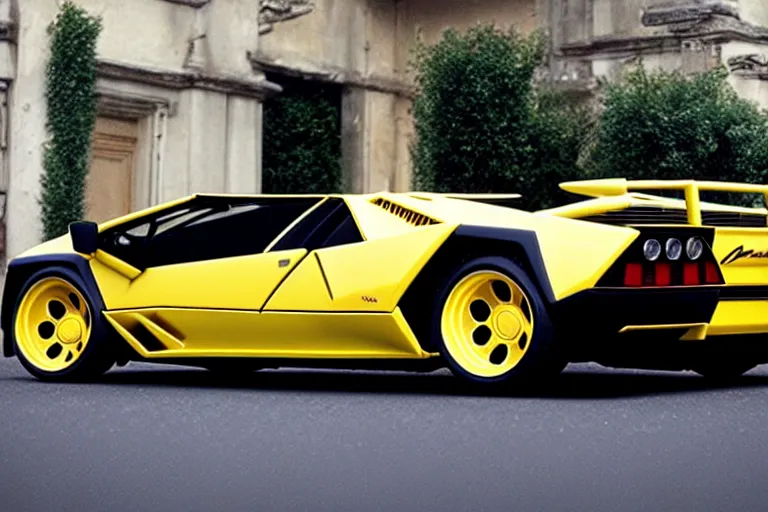 Image similar to wish. com version of a lamborghini countach