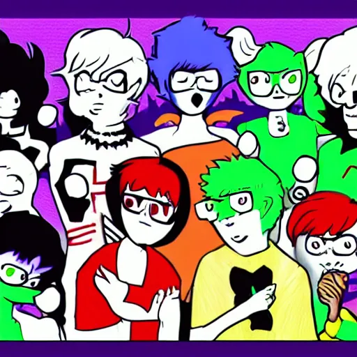 Image similar to Homestuck nightmare