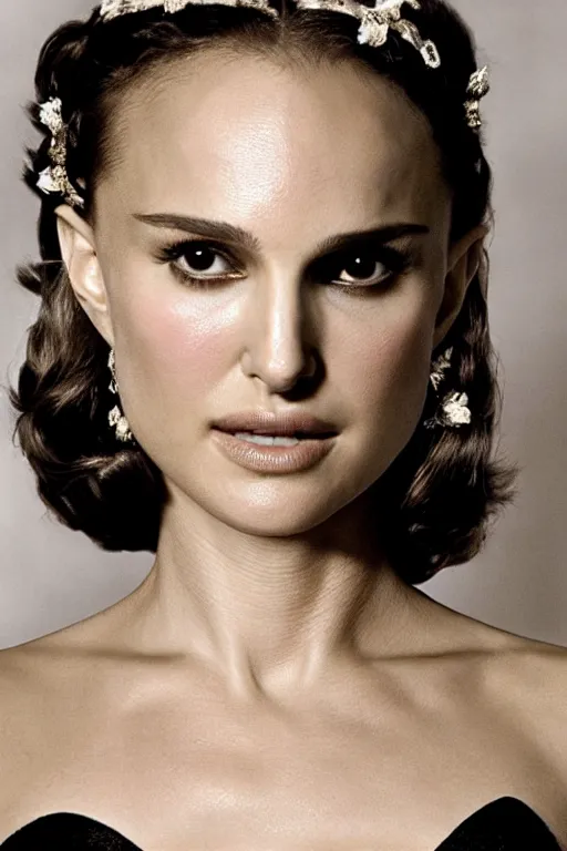 Prompt: Natalie Portman as a Roman Goddess