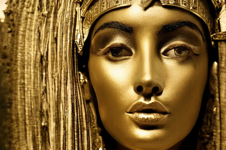 Image similar to a beautiful award winning photo of Cleopatra, very detailed and sharp, 4k cinematic