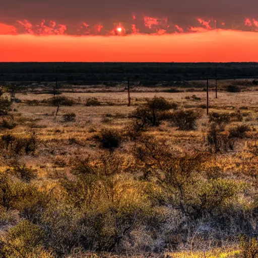 Image similar to The end of light in texas