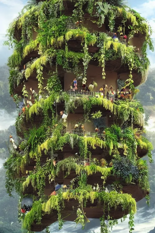 Image similar to the hanging gardens of babylon