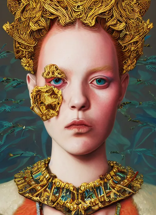 Image similar to fashion portrait :: by Martine Johanna and Simon Stålenhag and Chie Yoshii and Kenneth Willardt and wlop and Casey Weldon :: ornate, dynamic, particulate, rich colors, intricate, harper's bazaar, elegant, highly detailed, centered, artstation, smooth, sharp focus, octane render, 3d