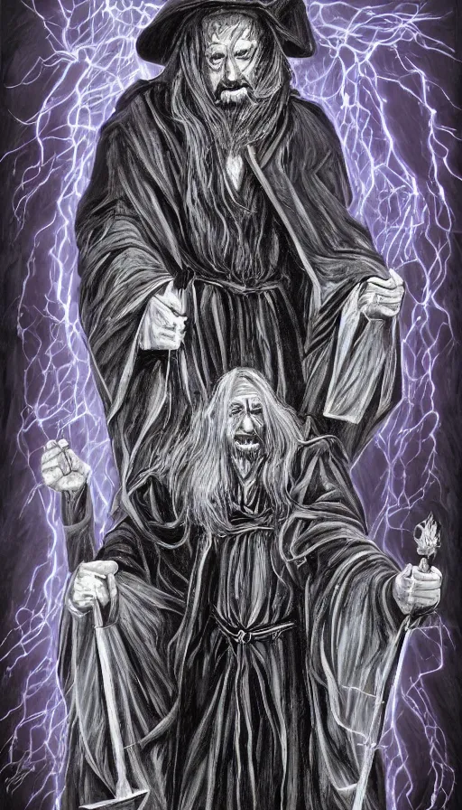 Image similar to powerful wizard by simon kenedy