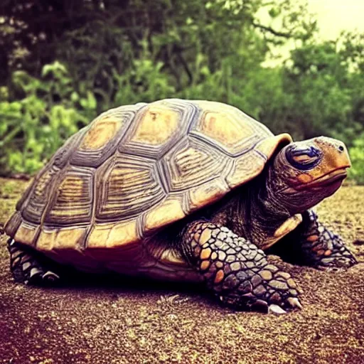 Image similar to “A cowboy tortoise”