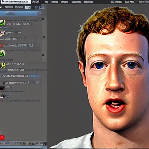 Image similar to mark zuckerberg in gmod ttt