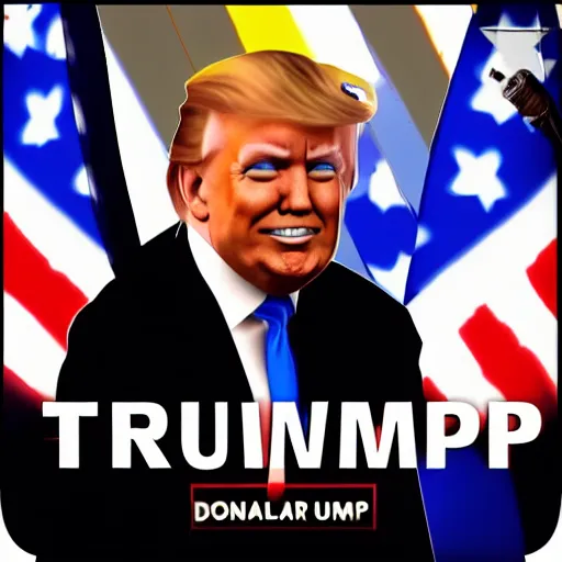 Image similar to Donald Trump gaming