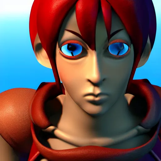 Prompt: Serge from Chrono Cross, high detail, unreal engine 5, detailed, 8k