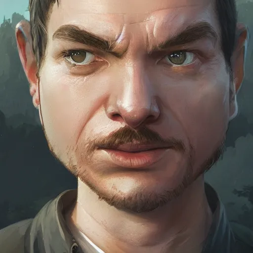 Prompt: highly detailed portrait of male villager from super smash bros ultimate in gta v, stephen bliss, unreal engine, fantasy art by greg rutkowski, loish, rhads, ferdinand knab, makoto shinkai and lois van baarle, ilya kuvshinov, rossdraws, tom bagshaw, global illumination, radiant light, detailed and intricate environment