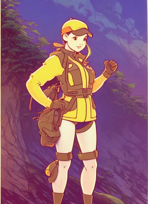 Image similar to cute beaver wear high - vis jacket trading card design, natural lighting, path traced, highly detailed, high quality, digital painting, by don bluth and ross tran and studio ghibli and alphonse mucha, artgerm