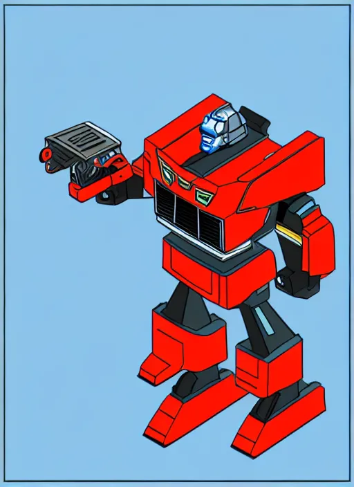 Image similar to ( mgb ( vehicle ) ) as a autobot, canon 5 d 5 0 mm lens, isometric