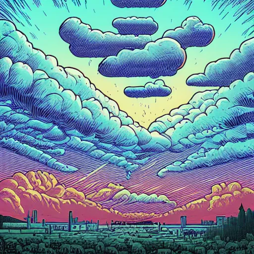 Image similar to Clouds by Dan Mumford