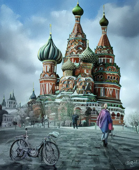 Image similar to russia, digital painting