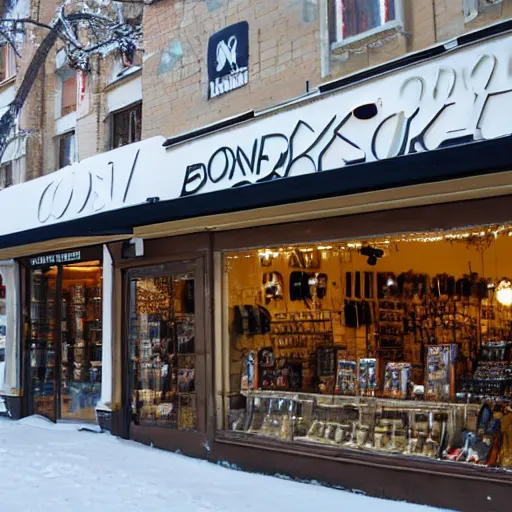 Prompt: A store named Odonski Bonsky