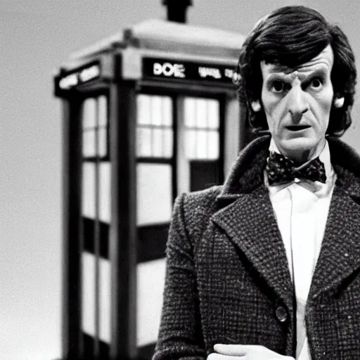 Prompt: the doctor, still from an episode of doctor who, 1 9 7 2