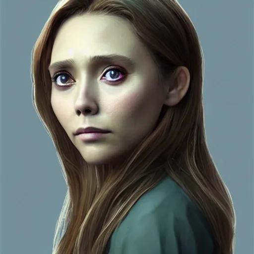 Image similar to melon!! has an [ [ elizabeth olsen face ] ]!!, trending on zbrush, unreal engine 5, cgsociety contest winner, intricate, detailed, 4 k quality, concept art