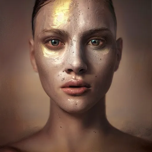 Image similar to hyperrealistic mixed media painting of alphabet, perfect facial symmetry, dim volumetric lighting, 8 k octane beautifully detailed render, post - processing, portrait, extremely hyper - detailed, intricate, epic composition, brown eyes, highly detailed eyes, realistic eyes, cinematic lighting, masterpiece, trending on artstation, very very detailed, masterpiece, stunning,