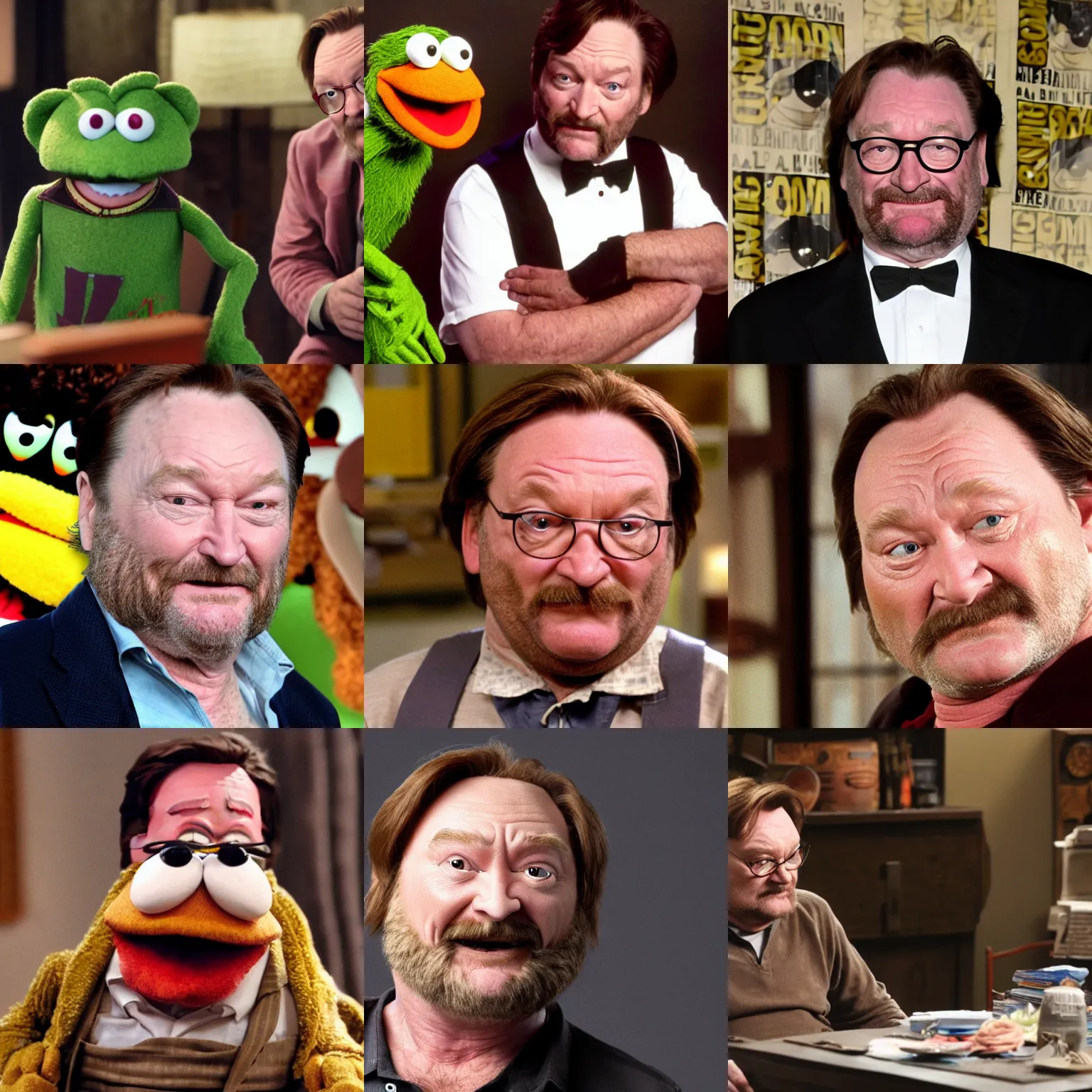 Prompt: stephen root as a muppet