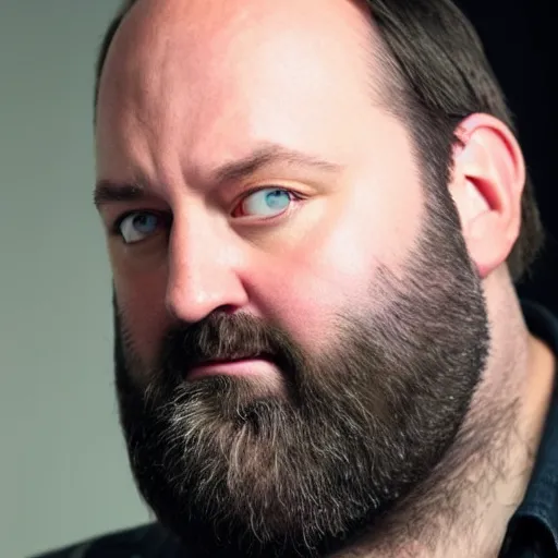 Image similar to Tom Segura looking disgusted