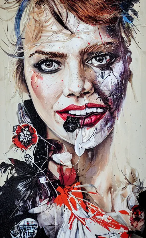 Image similar to A bride, portrait by Sandra Chevrier