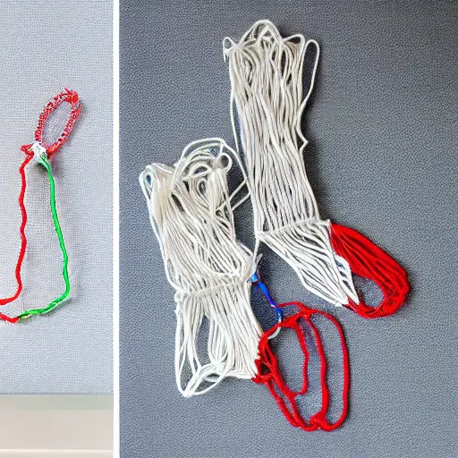 Prompt: wire socks made of wires