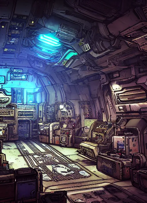 Image similar to Borderlands 2 Hyperion Space Station , Dynamic lighting, cinematic, extremely high detail, photo realistic, cinematic lighting, pen and ink, intricate line drawings, post processed, concept art, artstation, matte painting, style by, Q Hayashida