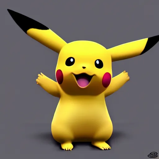 Image similar to photorealistic pikachu