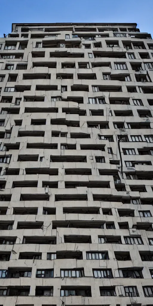 Image similar to Photo of Soviet apartment building