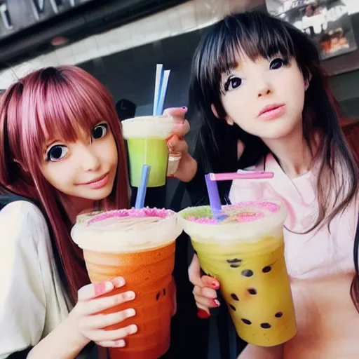 Premium Vector | Cute anime drinks