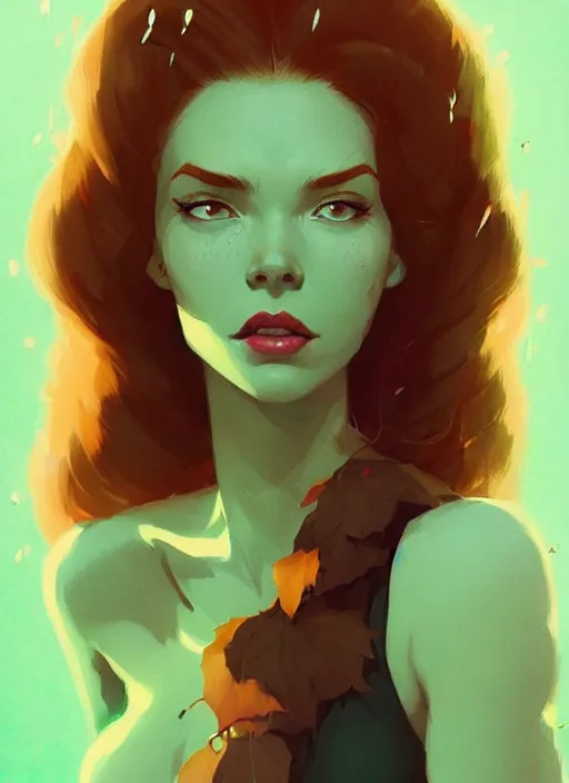 Prompt: highly detailed portrait of poison ivy, magnificent, photographic realistic background, by atey ghailan, by greg rutkowski, by greg tocchini, by james gilleard, by joe fenton, by kaethe butcher, trending on instagram, award winning details