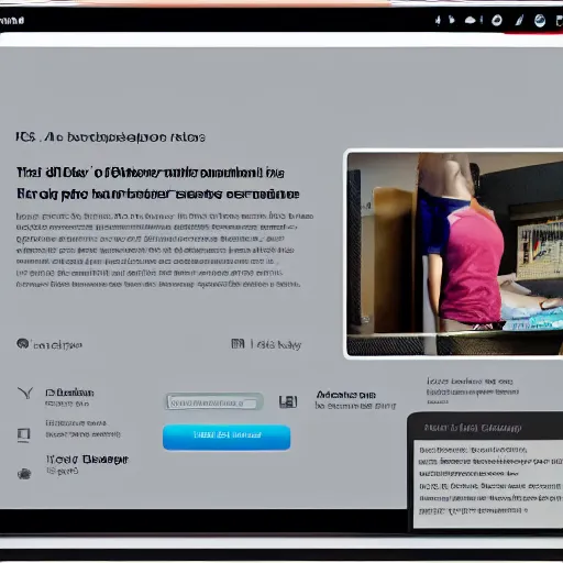 Image similar to Screenshot of a really well designed interactive 3D Website