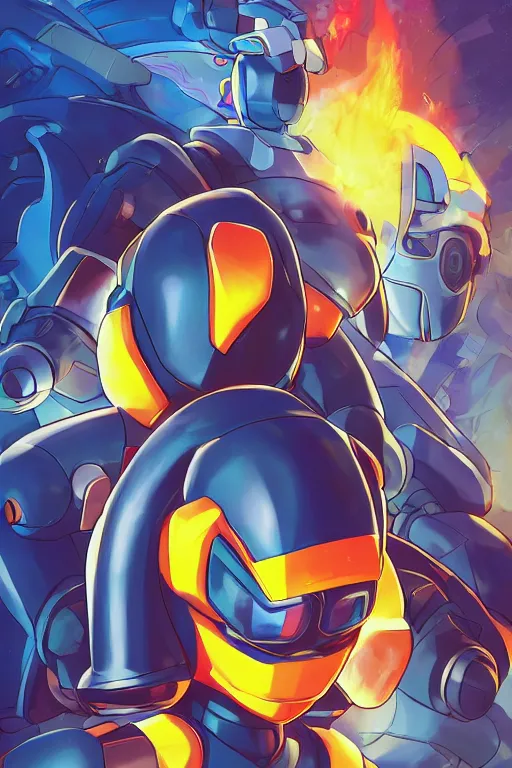 Image similar to robot ninja mask helmet megaman x zero rockman 2 0 2 2 switch game boss legacy collection fanart artsation, art gta 5 comics, behance hd by jesper ejsing, by rhads, makoto shinkai and lois van baarle, ilya kuvshinov, rossdraws global illumination ray tracing