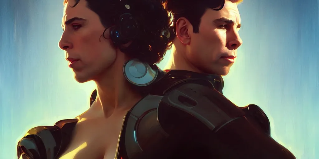 Image similar to john travolta as a robot, highly detailed, digital painting, artstation, concept art, matte, sharp focus, illustration, art by artgerm and greg rutkowski and alphonse mucha