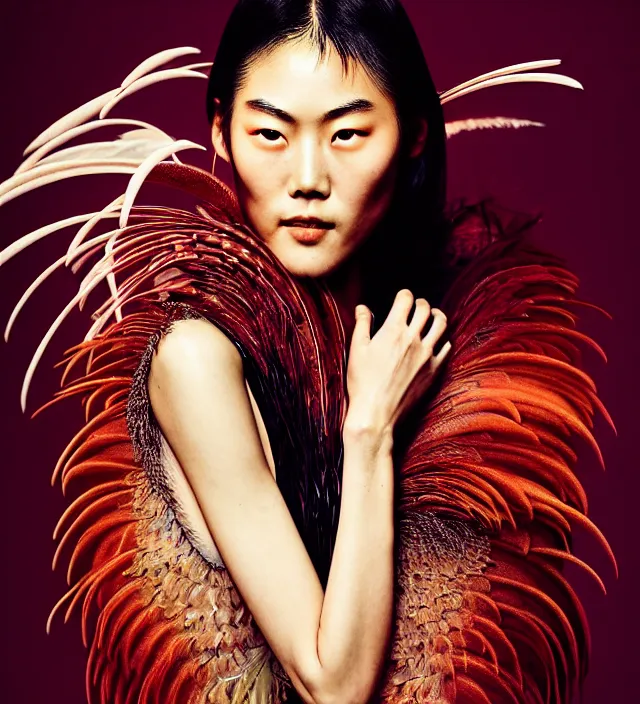 photography american portrait of liu wen, natural | Stable Diffusion ...