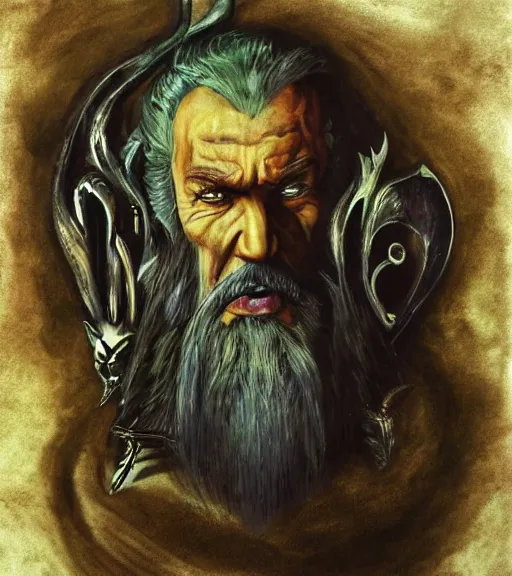 Image similar to sheogorath by salvador dali, portrait, [ [ [ skyrim ] ] ]