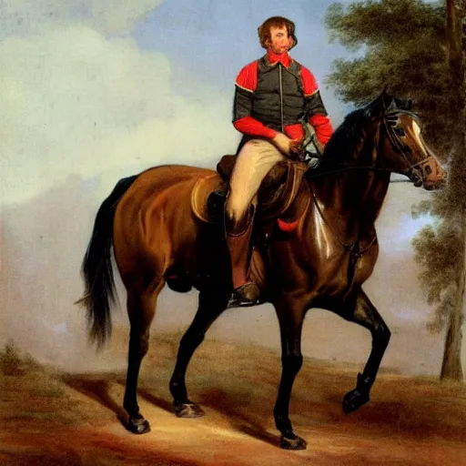 Image similar to lee duncan riding a horse,