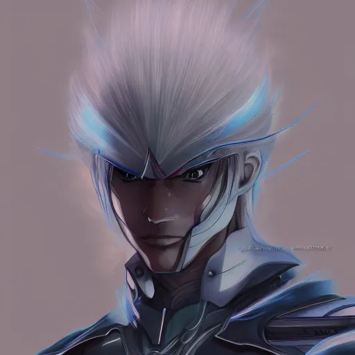 Image similar to portrait of raiden, anime fantasy illustration by tomoyuki yamasaki, kyoto studio, madhouse, ufotable, trending on artstation