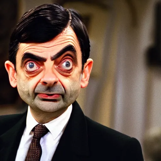 Prompt: Mr. Bean in the Backrooms