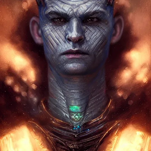 Prompt: portrait of night king, intricate artwork, concept art, octane render, deviantart, cinematic, key art, hyperrealism, iridescent accents, portrait photograph, nikon 3 5 mm, photograph by greg rutkowski