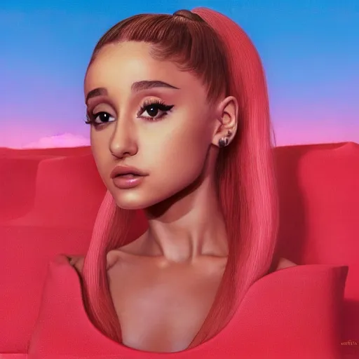 Prompt: ariana grande album cover by terry richardson, zdzisław beksiński and Igor Kieryluk, 4k high quality best