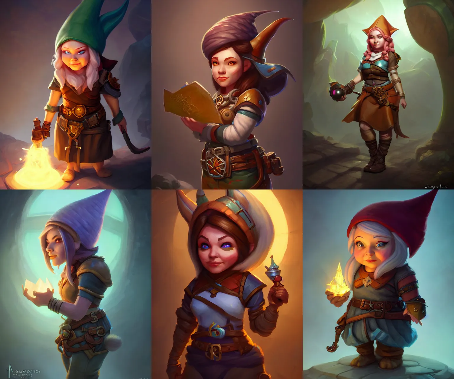 Prompt: female gnome artificer, young adult, beautiful, dnd character art portrait, matte fantasy painting, deviantart artstation, by jason felix by steve argyle by tyler jacobson by peter mohrbacher, cinema, ray tracing, global illumination, unreal engine 5