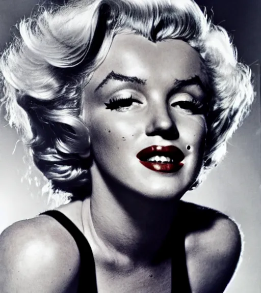 Image similar to Marilyn Monroe in the year 2175