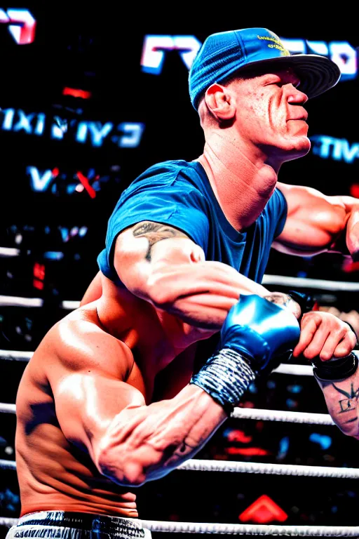 Prompt: john cena battle rap with eminem, high resolution, photorealistic, smooth, 4 k, aesthetic lighting, baroque object, sharp focus, hyperdetailed object, professional photography, pullitzer winning, 8 0 0 photo by : canon eos 5 d mark iv and sigma 7 0 - 2 0 0 mm f / 2. 8 dg os hsm sports
