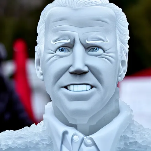 Image similar to joe biden ice sculpture