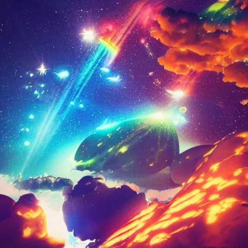 Image similar to 🚀 🌌 ✨ 🌈 octane 3d render, very beautiful