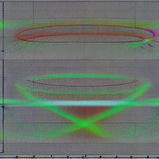 Image similar to polarized light photomagnetograph of muonic scattering among magnetic nanopillar oscillators with phonon reinforcement for plasma fusion spiral compression quantum bifringement leading to spectral alignment and coherence