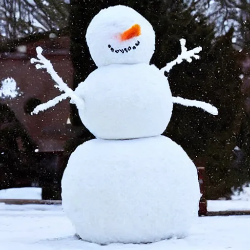 Image similar to donald trump as snowman