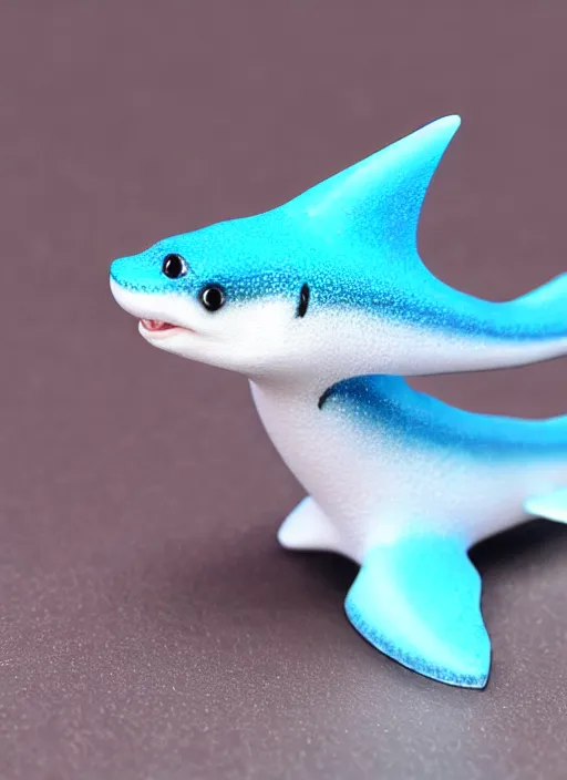 Image similar to 80mm resin detailed miniature of fluffy shark, Product Introduction Photos, 4K, Full body, simple background