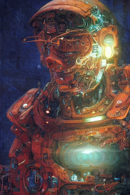 Prompt: closeup portrait of a transparent cyborg ( hamster ) with glowing veins, in crushed ship interior, cinematic light, backlight glow, red green, mist, by mikhail vrubel, by philippe druillet, by peter elson, by gerald brom, muted colors, extreme detail, trending on artstation, 8 k